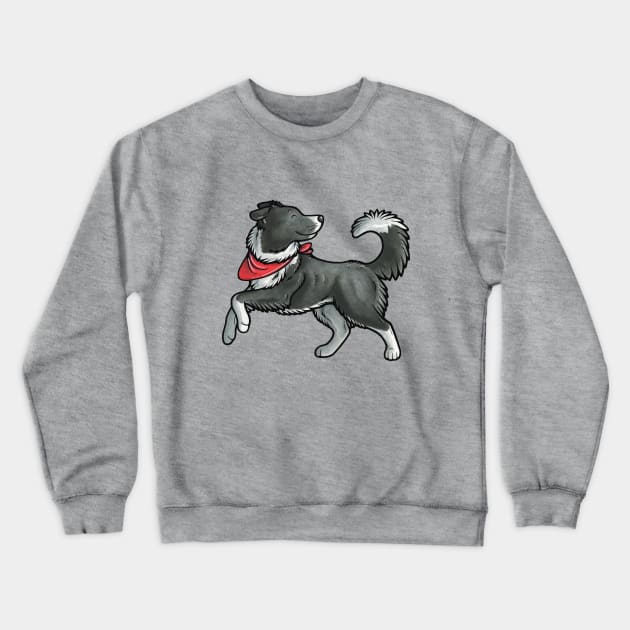 Border collie Crewneck Sweatshirt by animalartbyjess